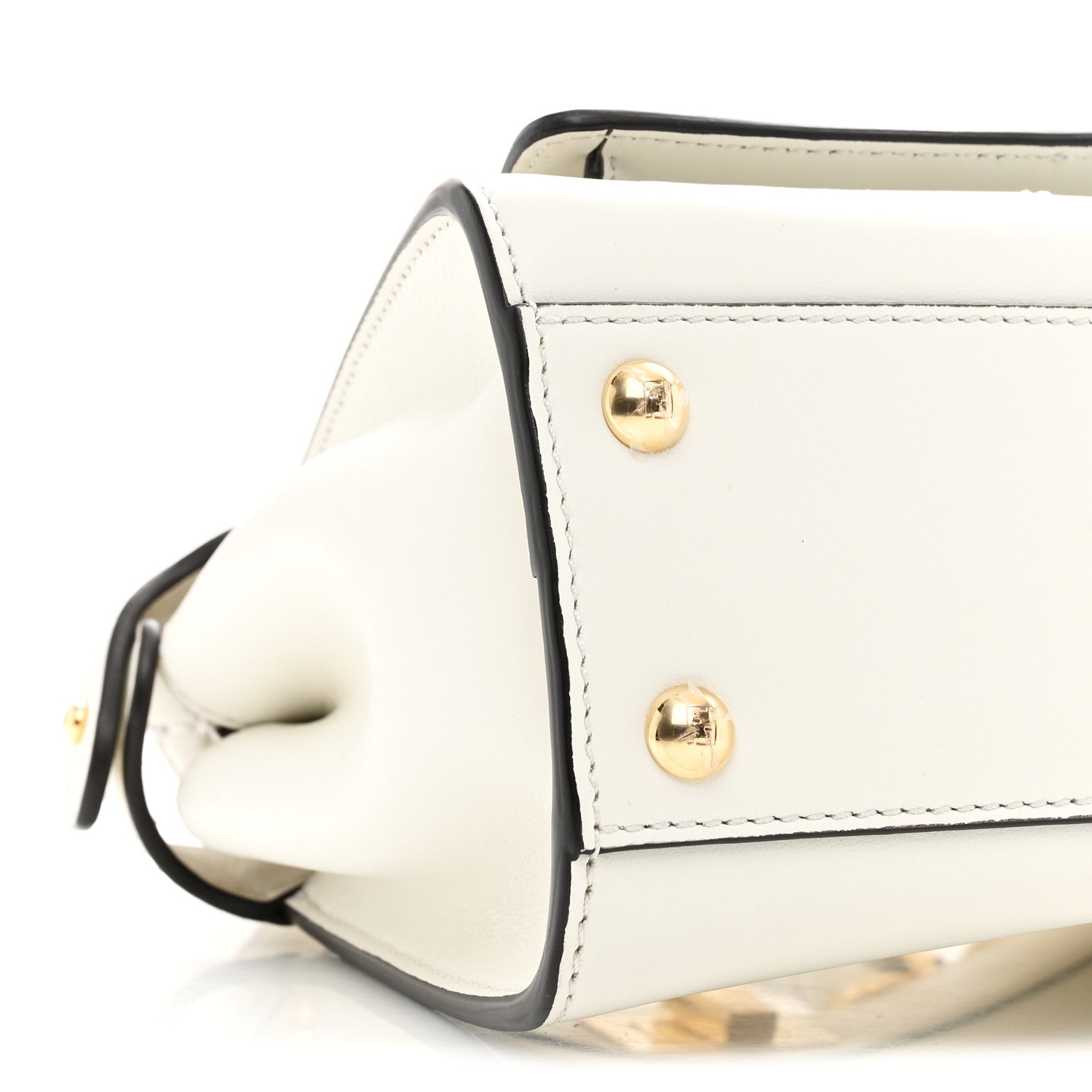 Nappa Pocket Mini Peekaboo Iconic Satchel White