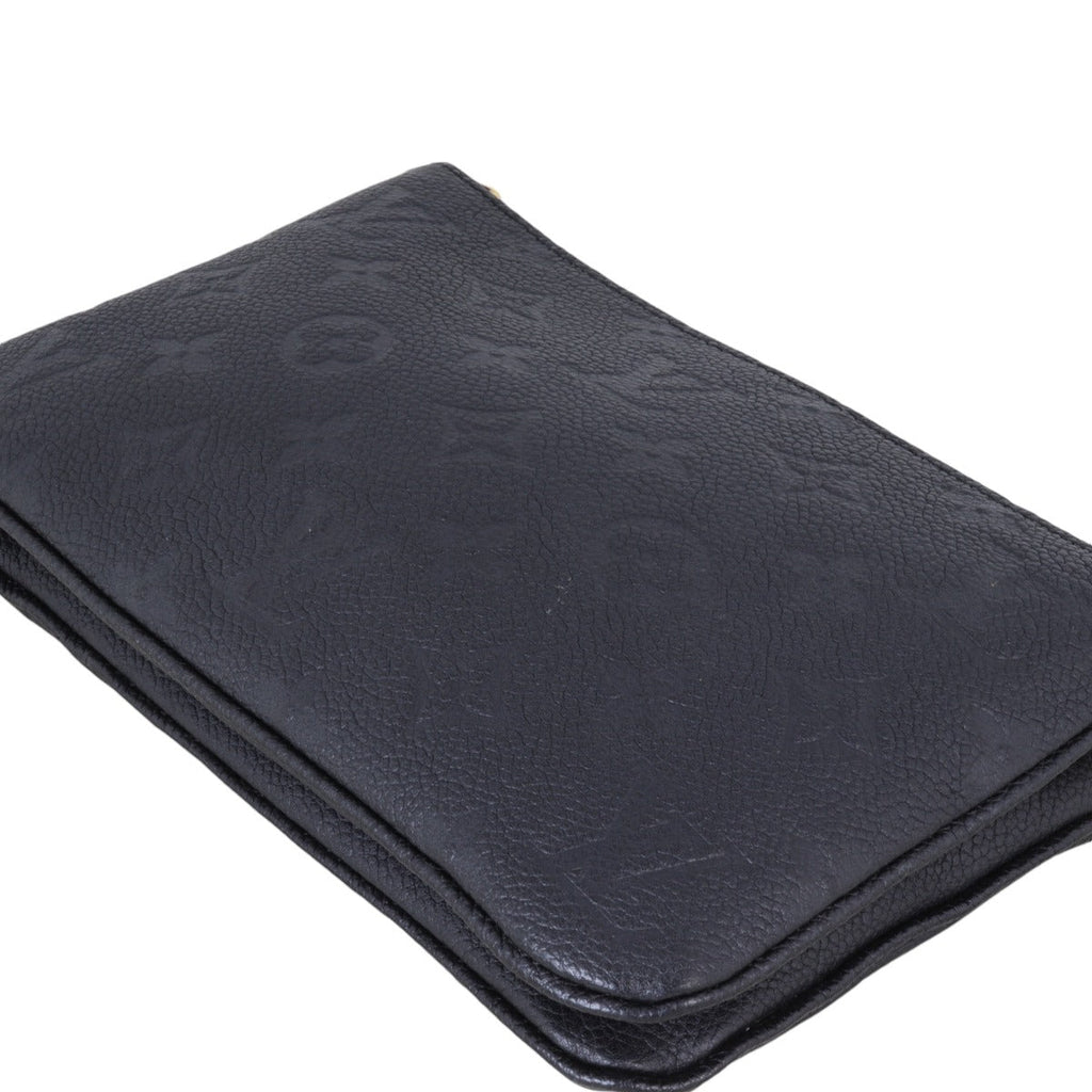 Louis Vuitton Double Zip Pochette Monogram Empreinte