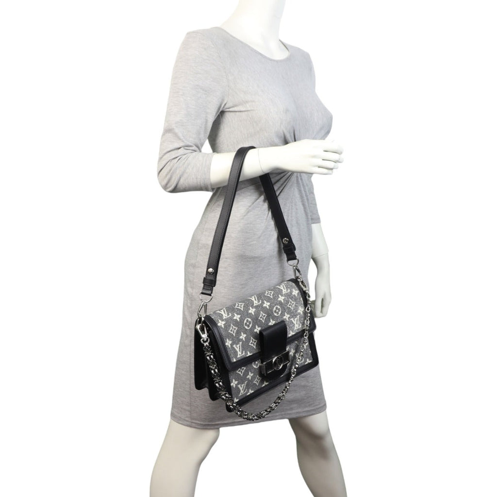 Louis Vuitton Dauphine MM Monogram Jacquard Denim
