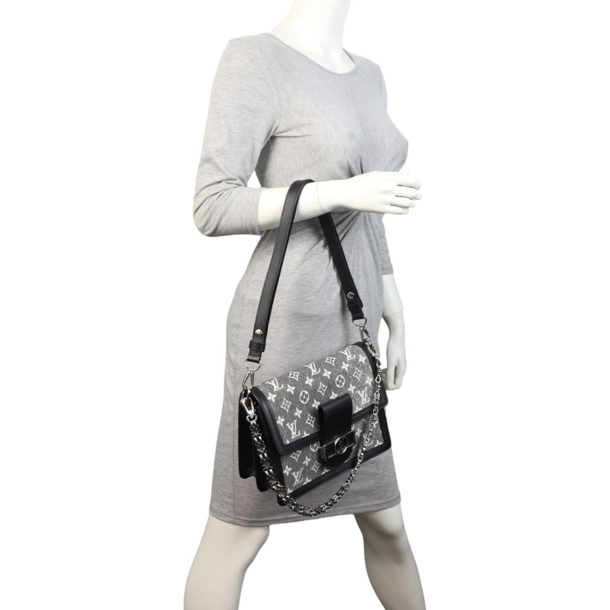 Louis Vuitton Dauphine MM Monogram Jacquard Denim