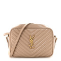 Calfskin Matelasse Monogram Lou Camera Bag Dark Beige