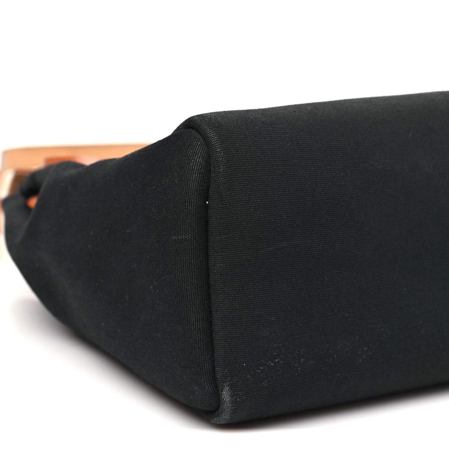 Toile Vache Calfskin Herbag 30 PM Black Natural