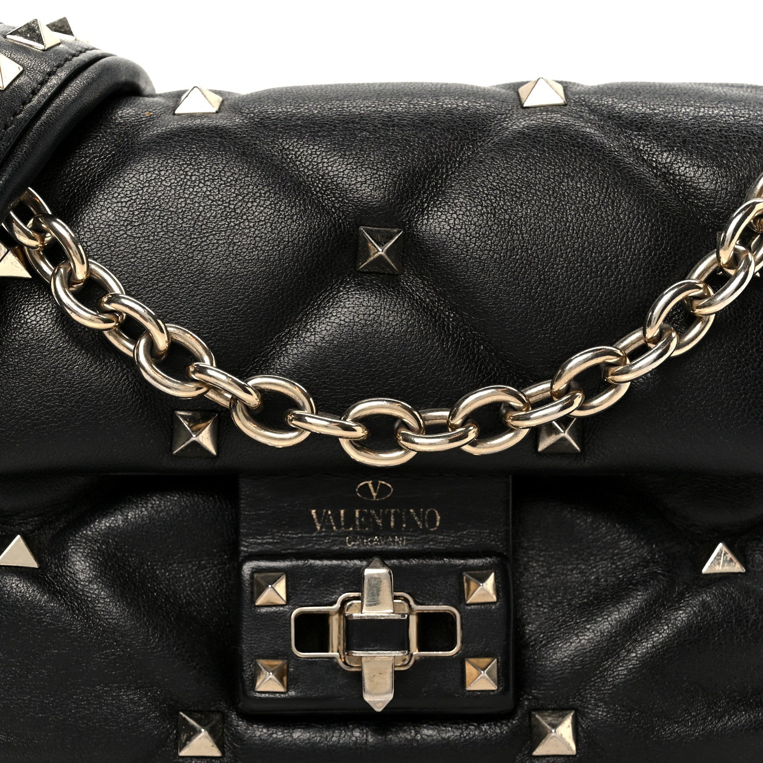 Nappa Mini Candystud Crossbody Bag Black