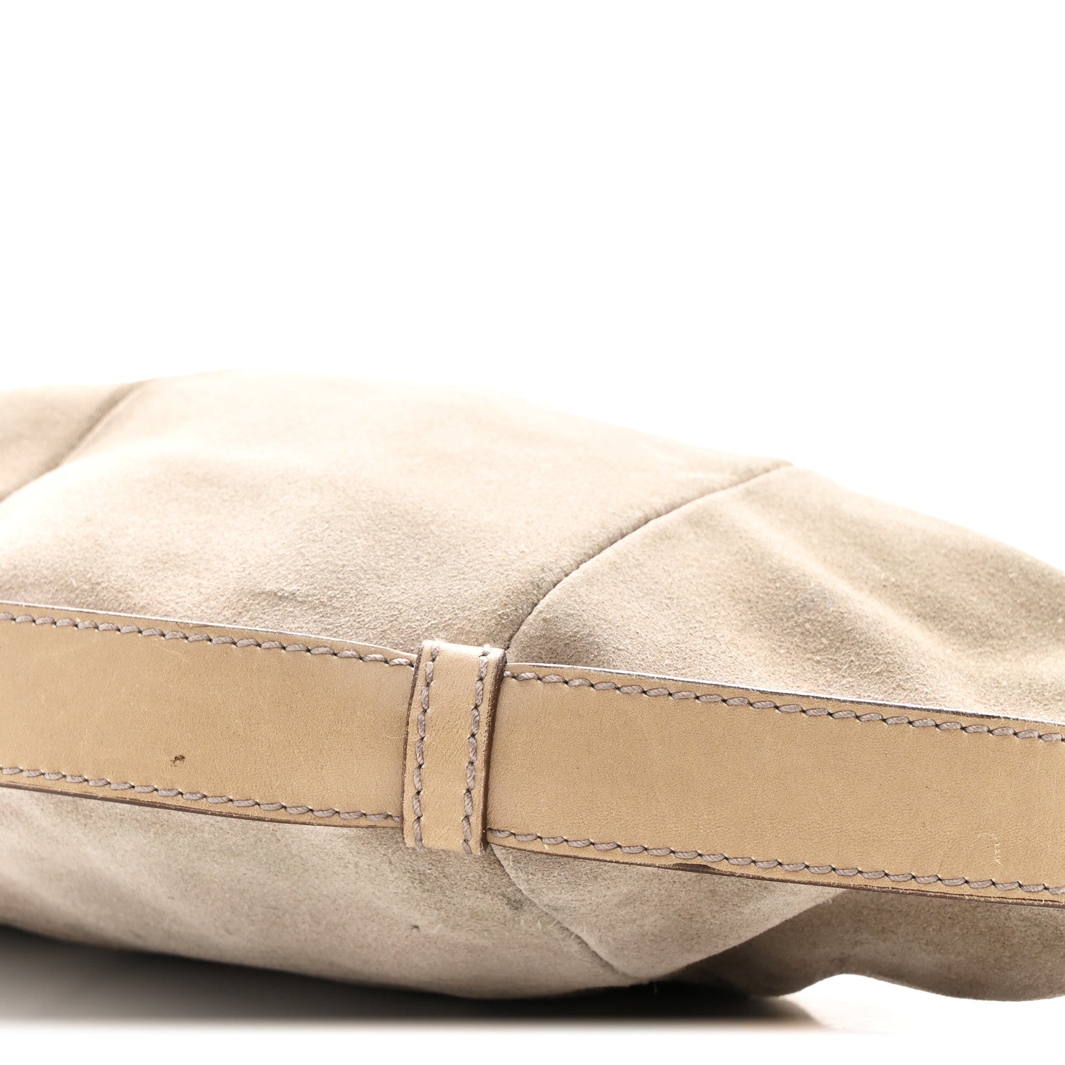 Suede Calfskin Small Hobo Beige