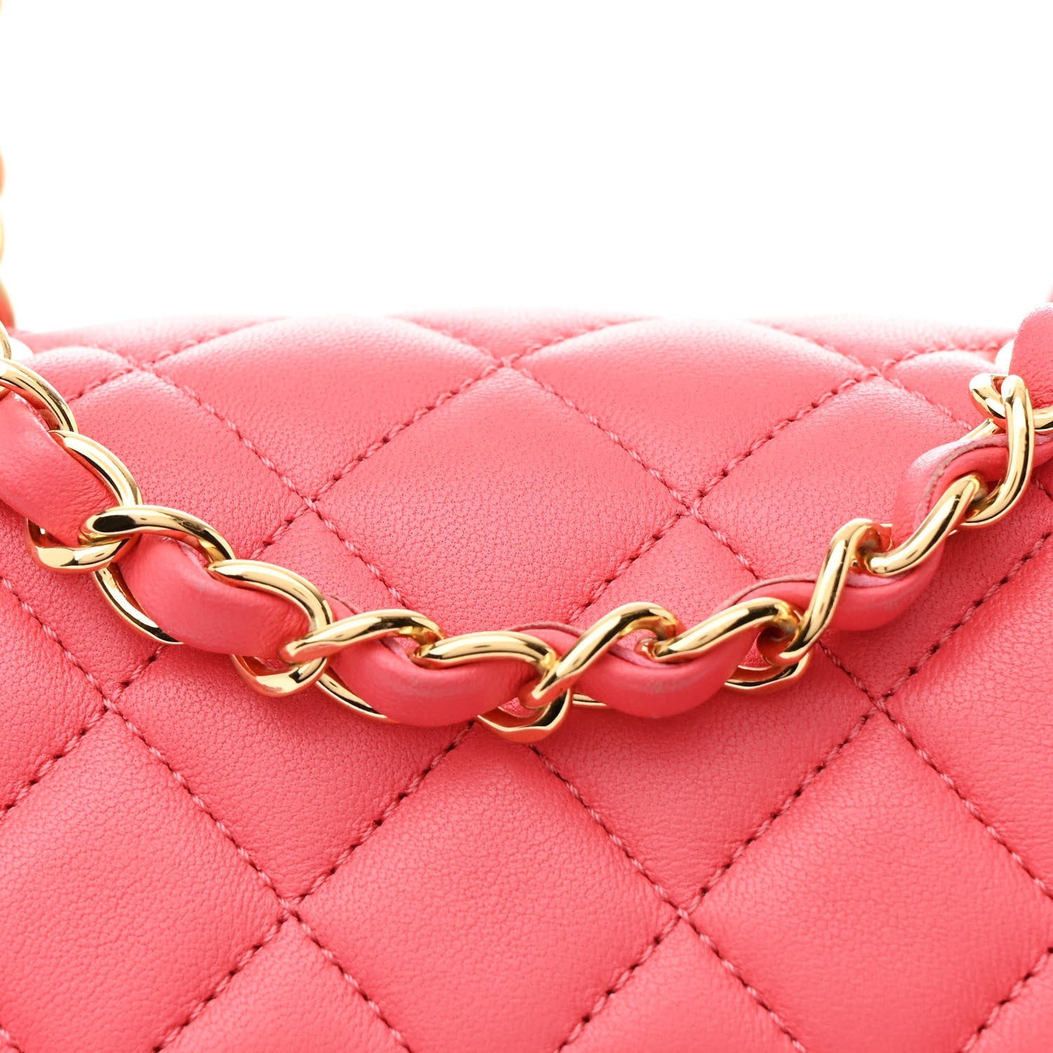 Lambskin Quilted Small Urban Spirit Backpack Dark Pink