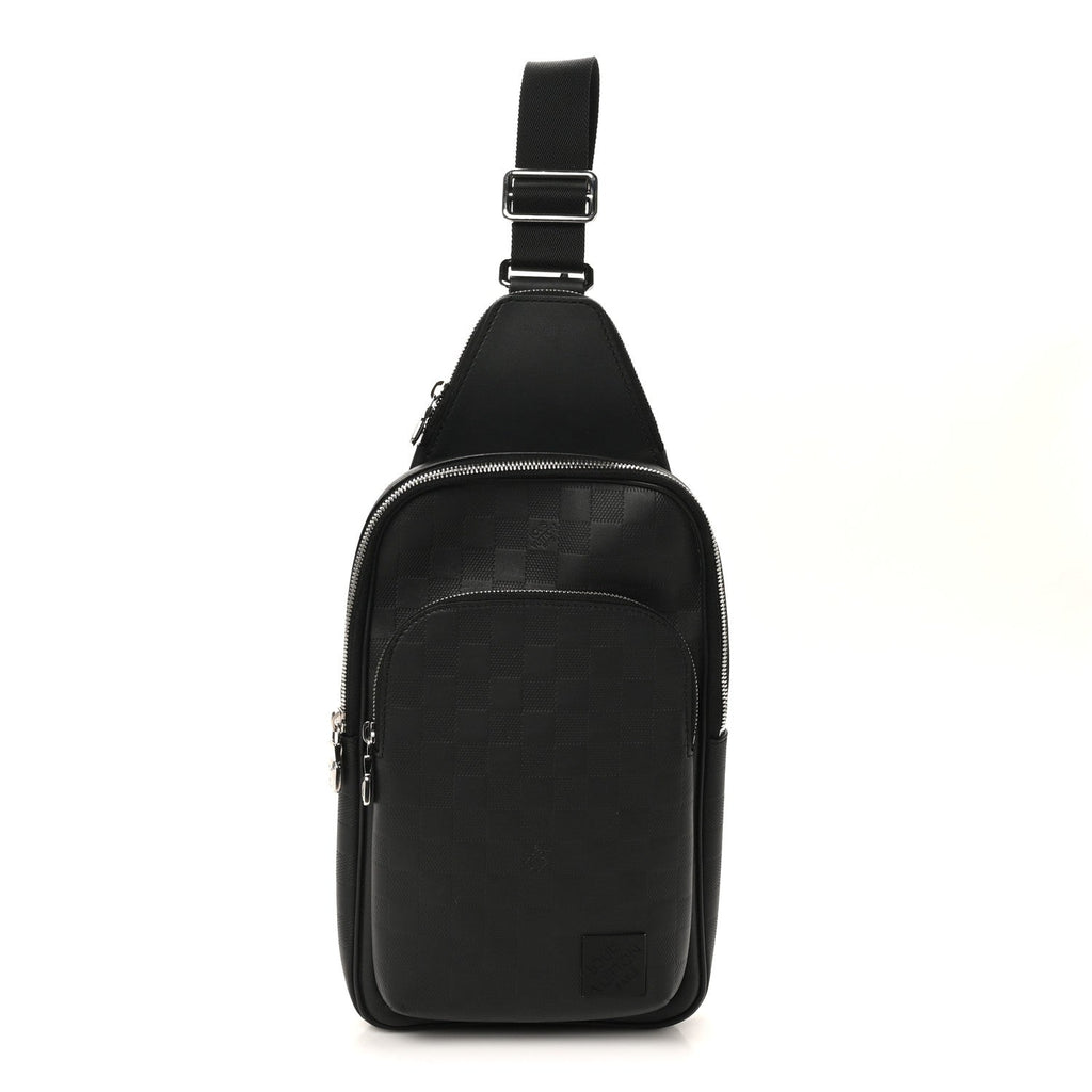 Damier Infini Avenue Sling Bag NM Onyx