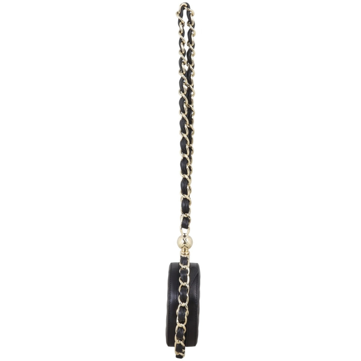 Chanel Frame Chain Around Quilted Round Mini Clutch