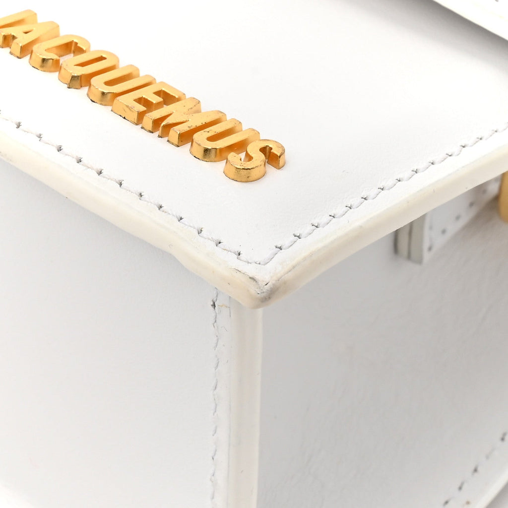 Smooth Calfskin Le Chiquito Noeud White