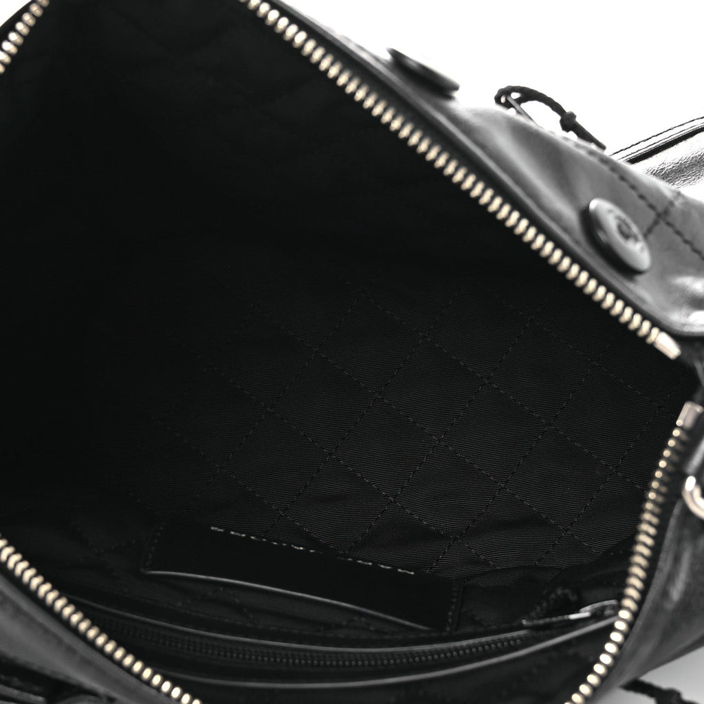 Goatskin The Large Cargo Bag Black