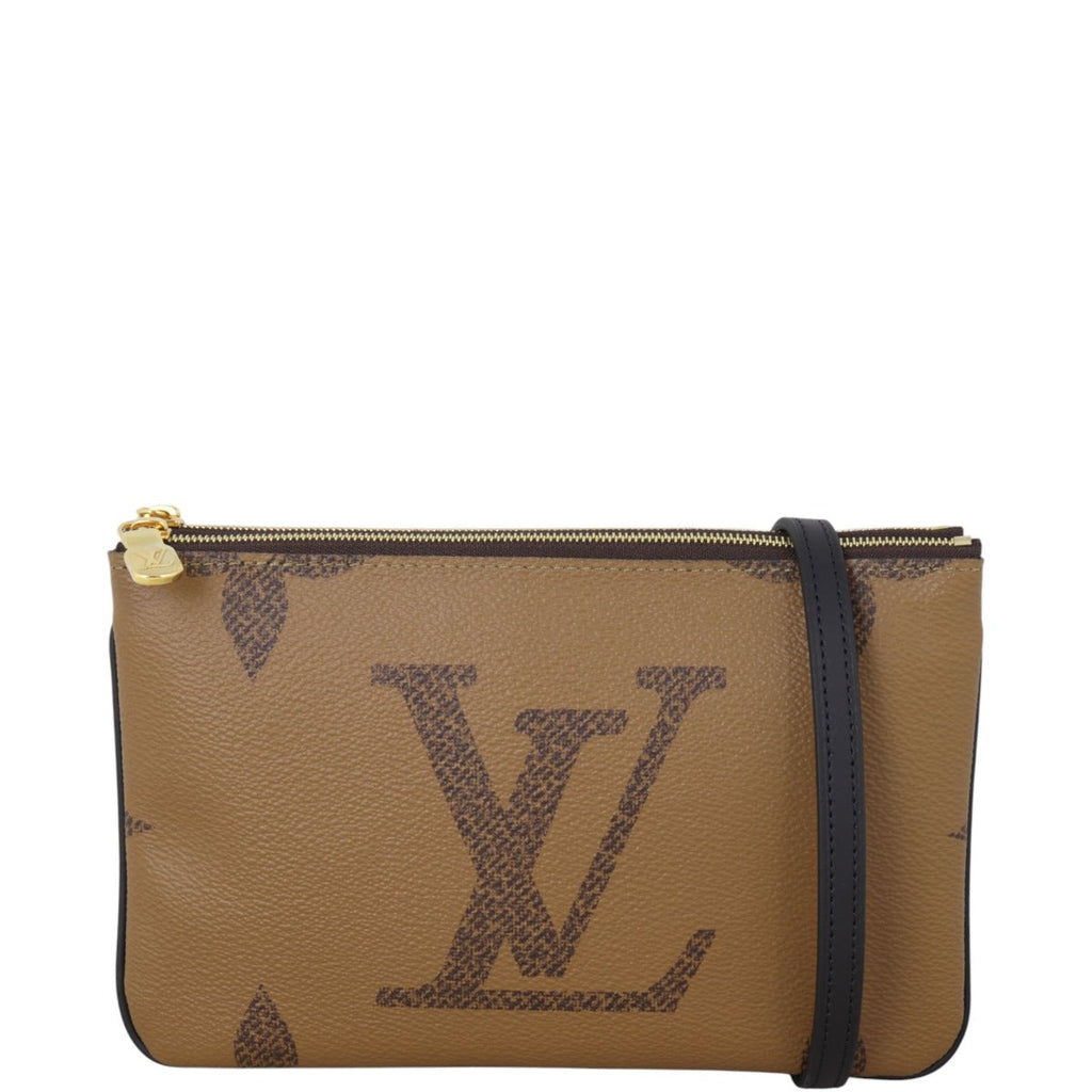 Louis Vuitton Double Zip Pochette Monogram Giant Reverse