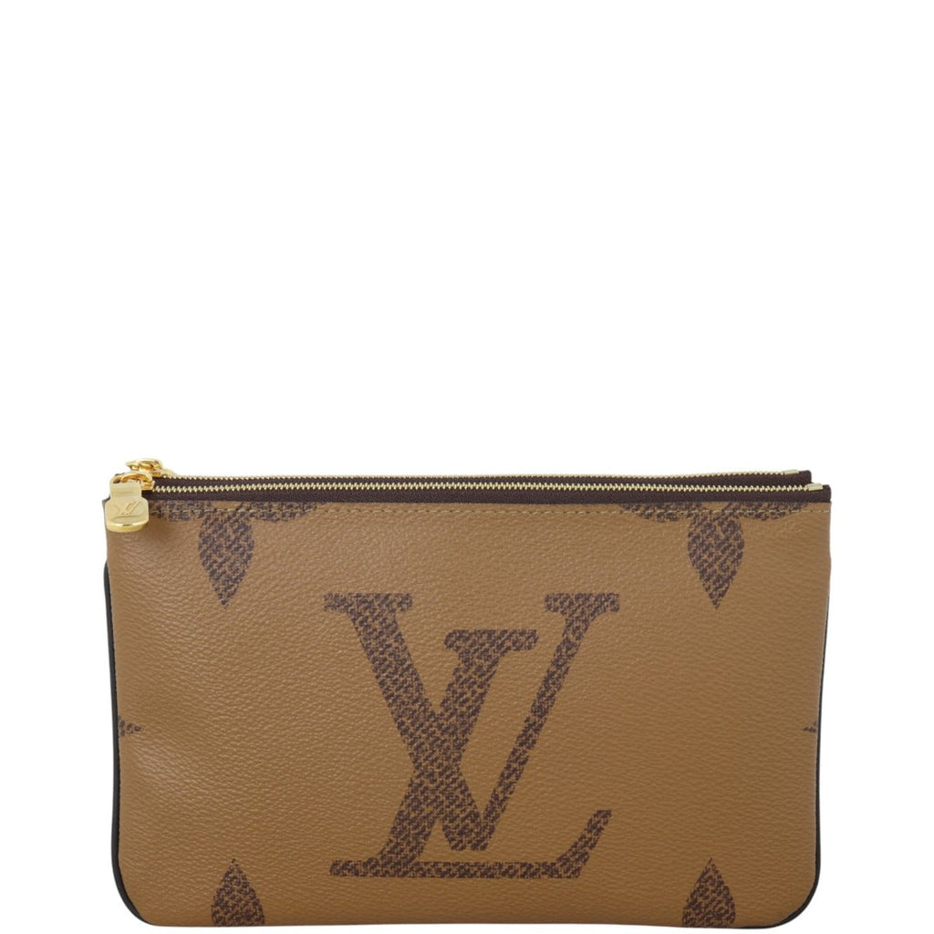Louis Vuitton Double Zip Pochette Monogram Giant Reverse