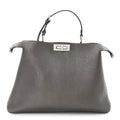 Metallic Vitello Large Soft Peekaboo Tortora