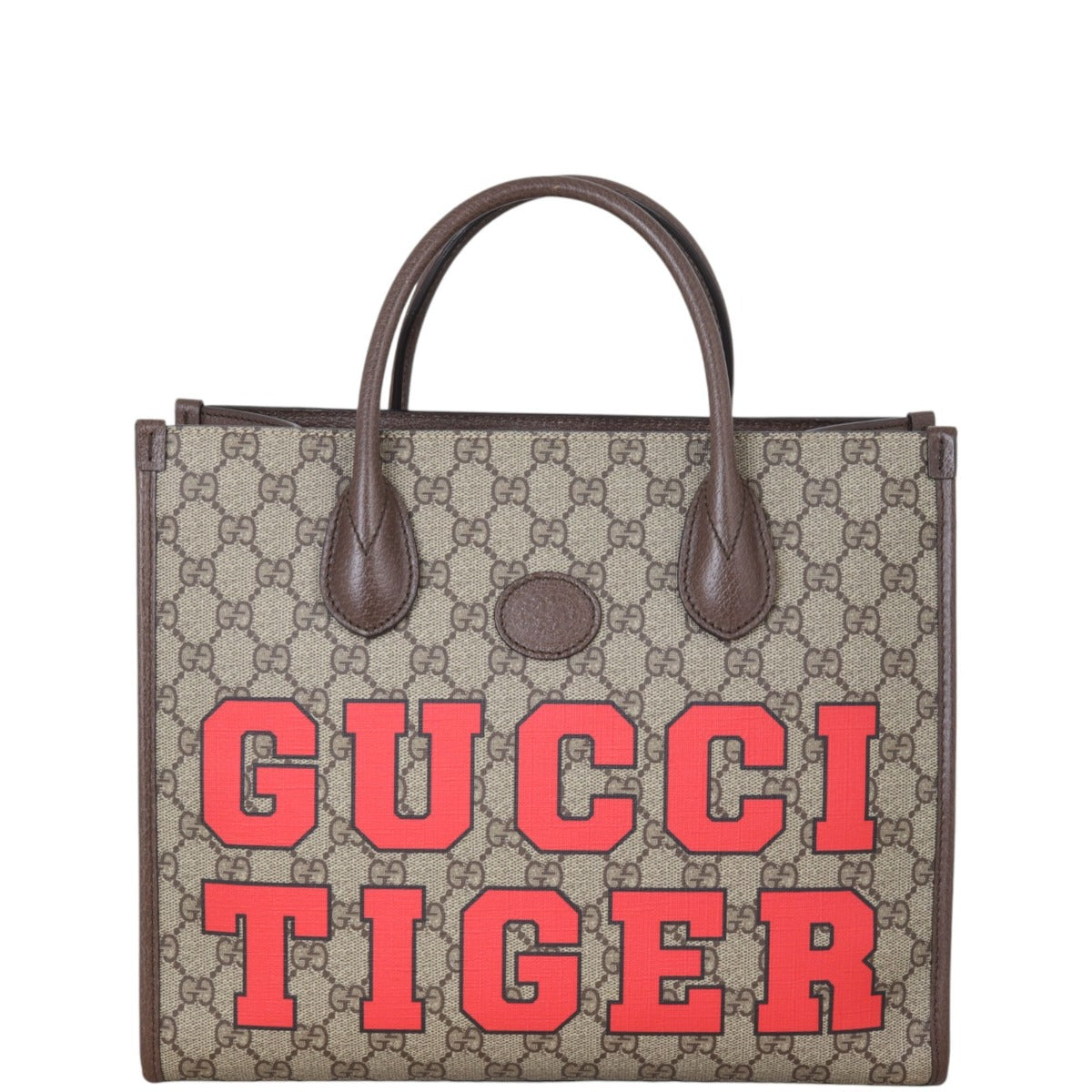 Gucci Tiger GG Supreme Interlocking G Tote Small