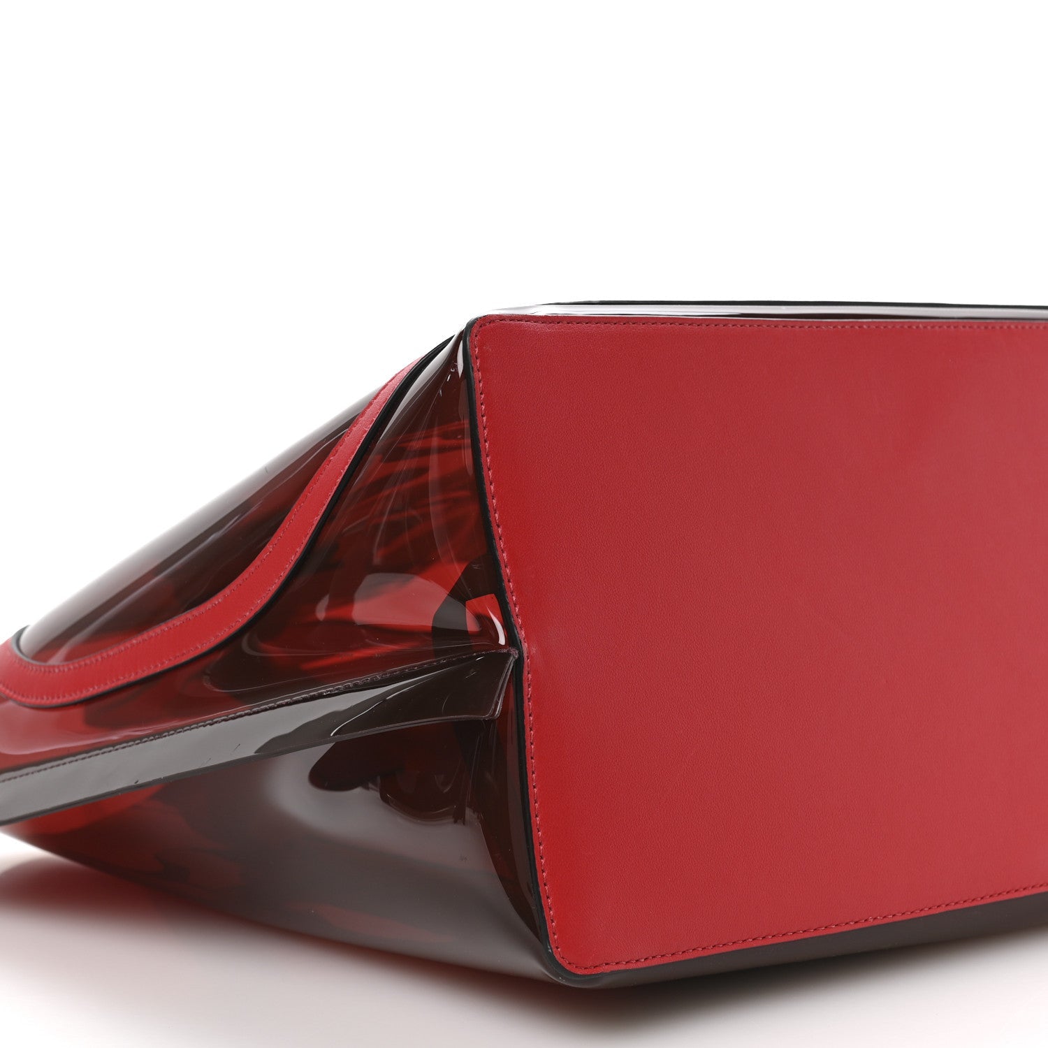 PVC Vlogo Escape Tote Red
