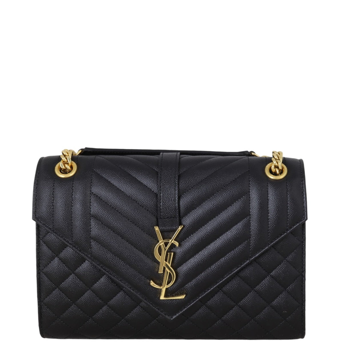Saint Laurent Monogram Mix Matelasse Envelope Chain Bag Medium