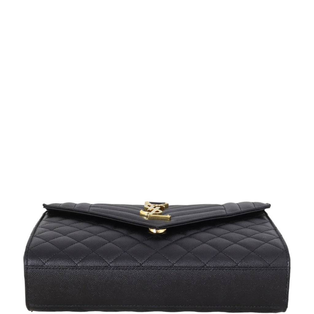 Saint Laurent Monogram Mix Matelasse Envelope Chain Bag Medium