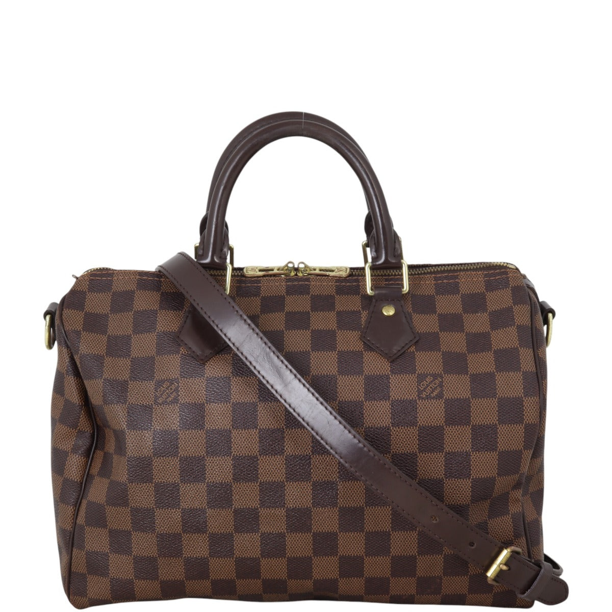 Louis Vuitton Speedy 30 Bandouliere Damier Ebene