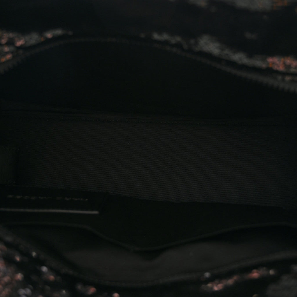 Sequin Medium The Tote Bag Black