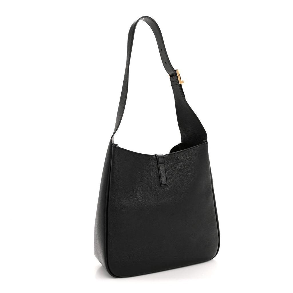 Smooth Calfskin Small Le 5 A 7 Soft Hobo Black