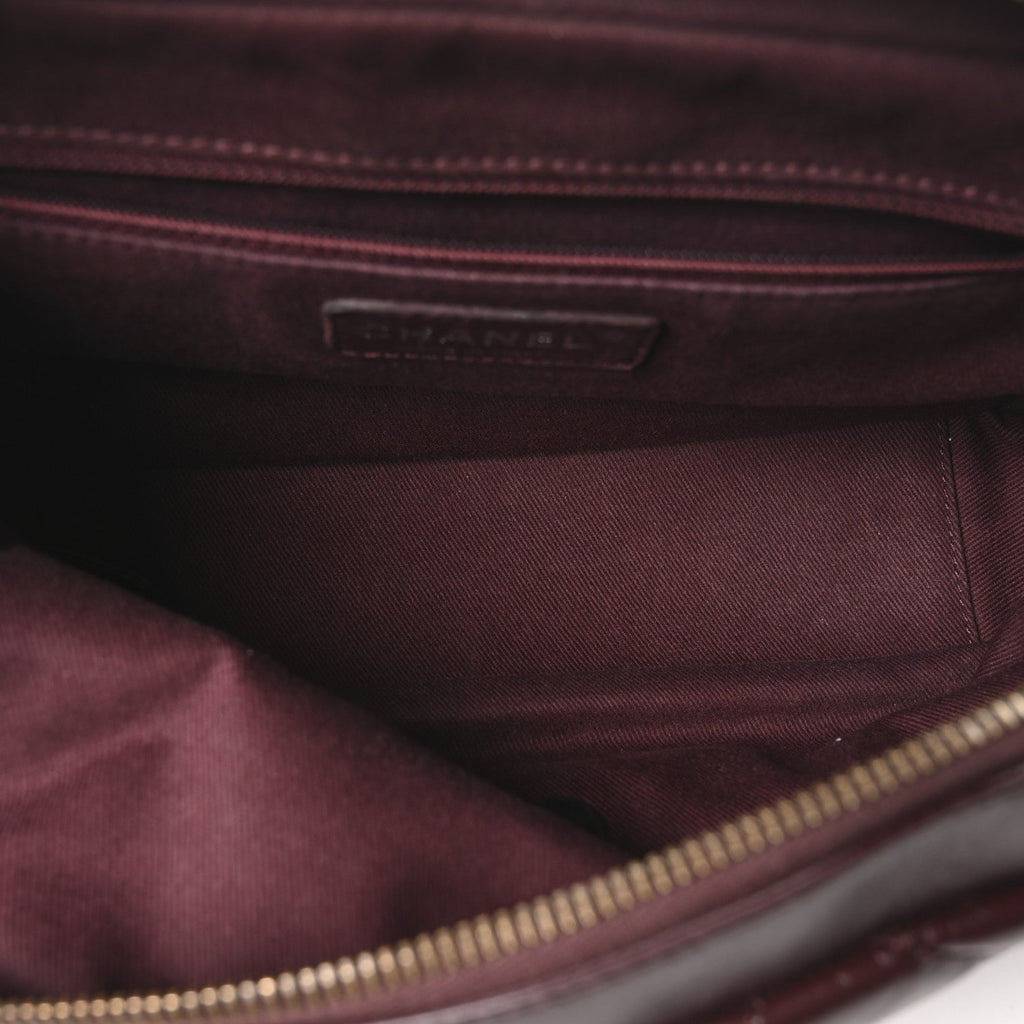 Aged Calfskin Medium New Portobello Flap Burgundy