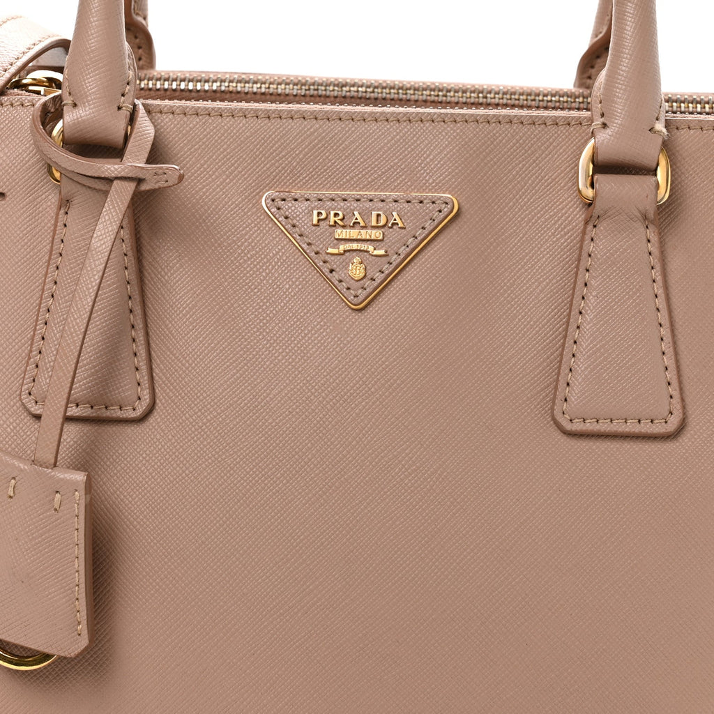 Saffiano Small Galleria Double Zip Tote Cammeo