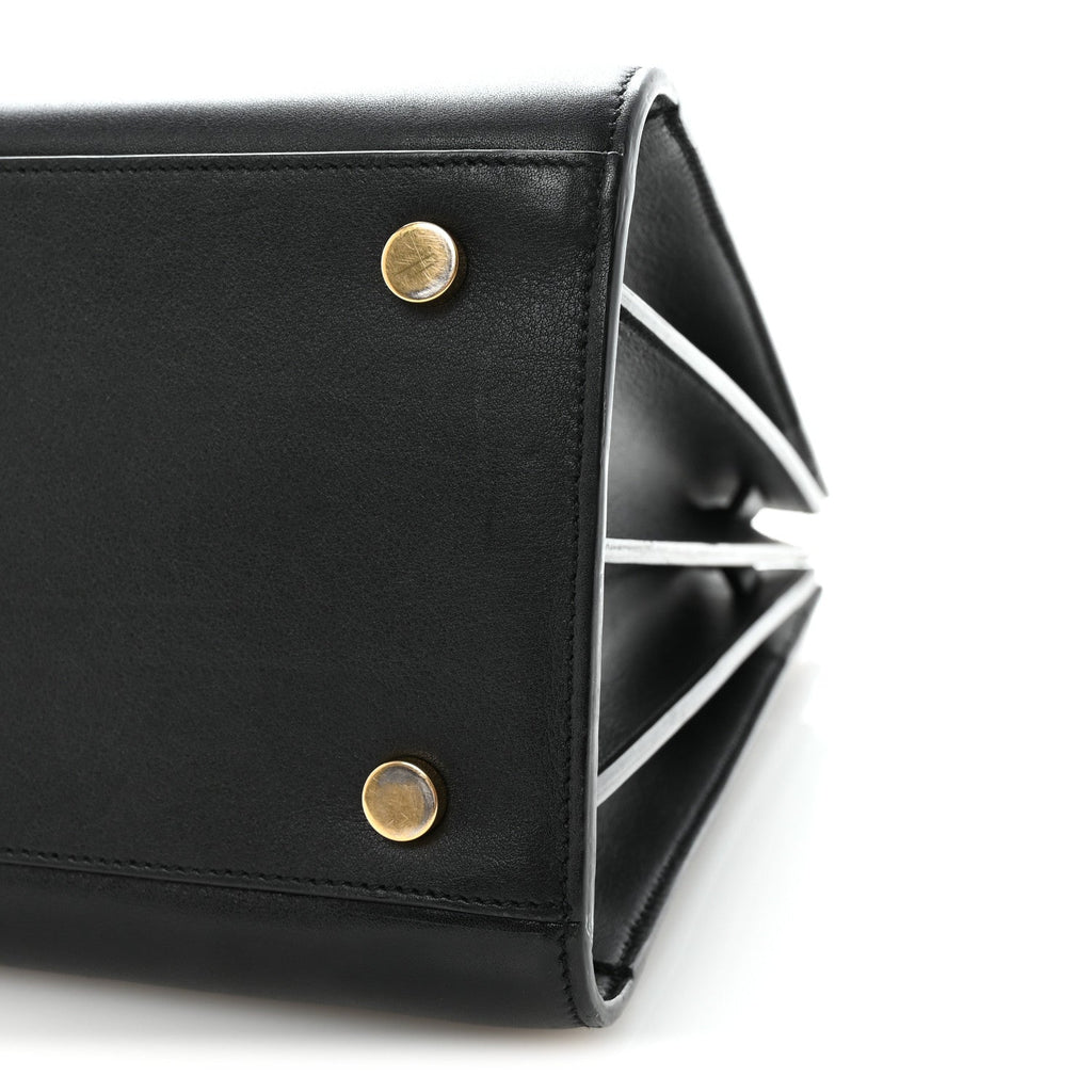 Smooth Calfskin Small Sac De Jour Black