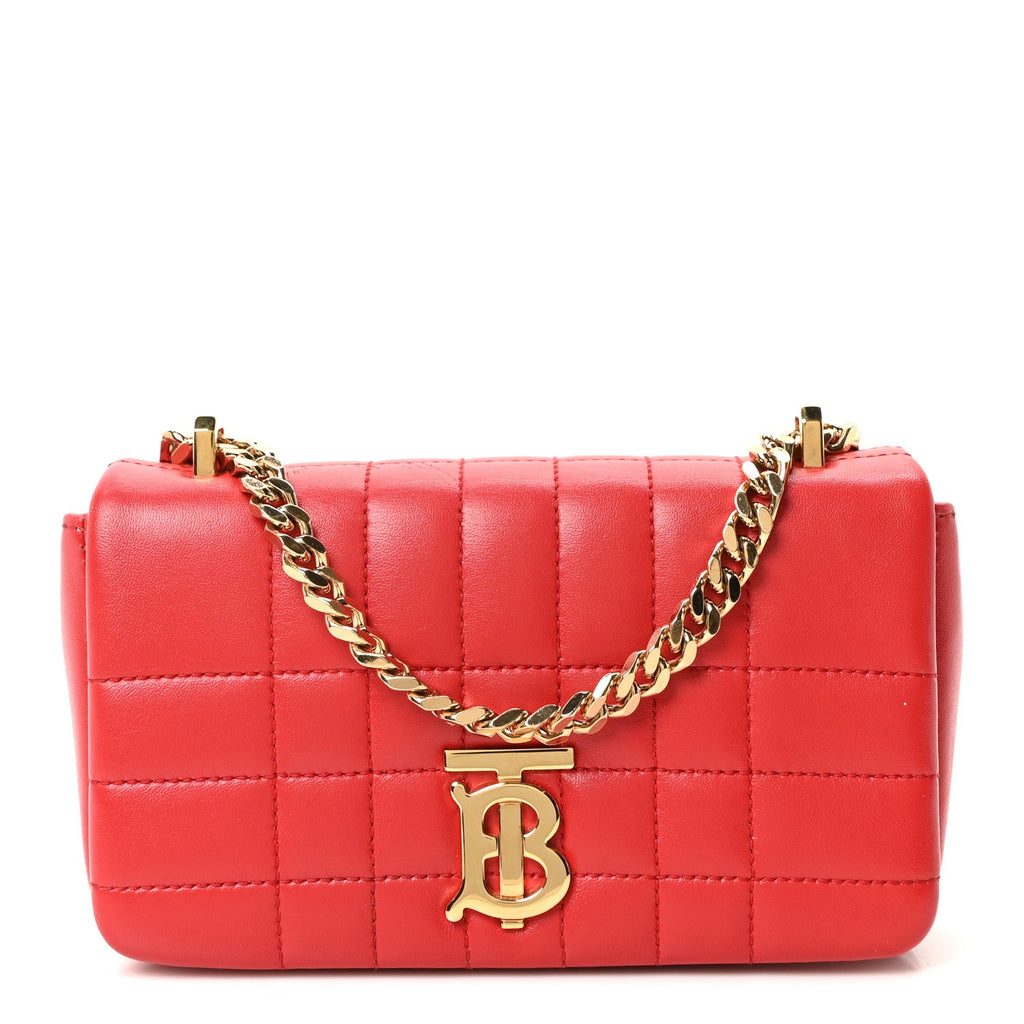 Lambskin Quilted Mini Lola Bag Bright Red