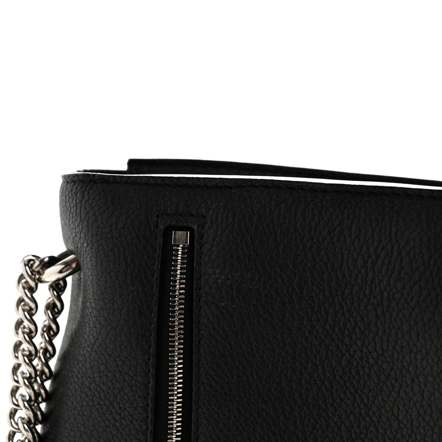 Soft Calfskin My Lockme Chain Bag BB Black