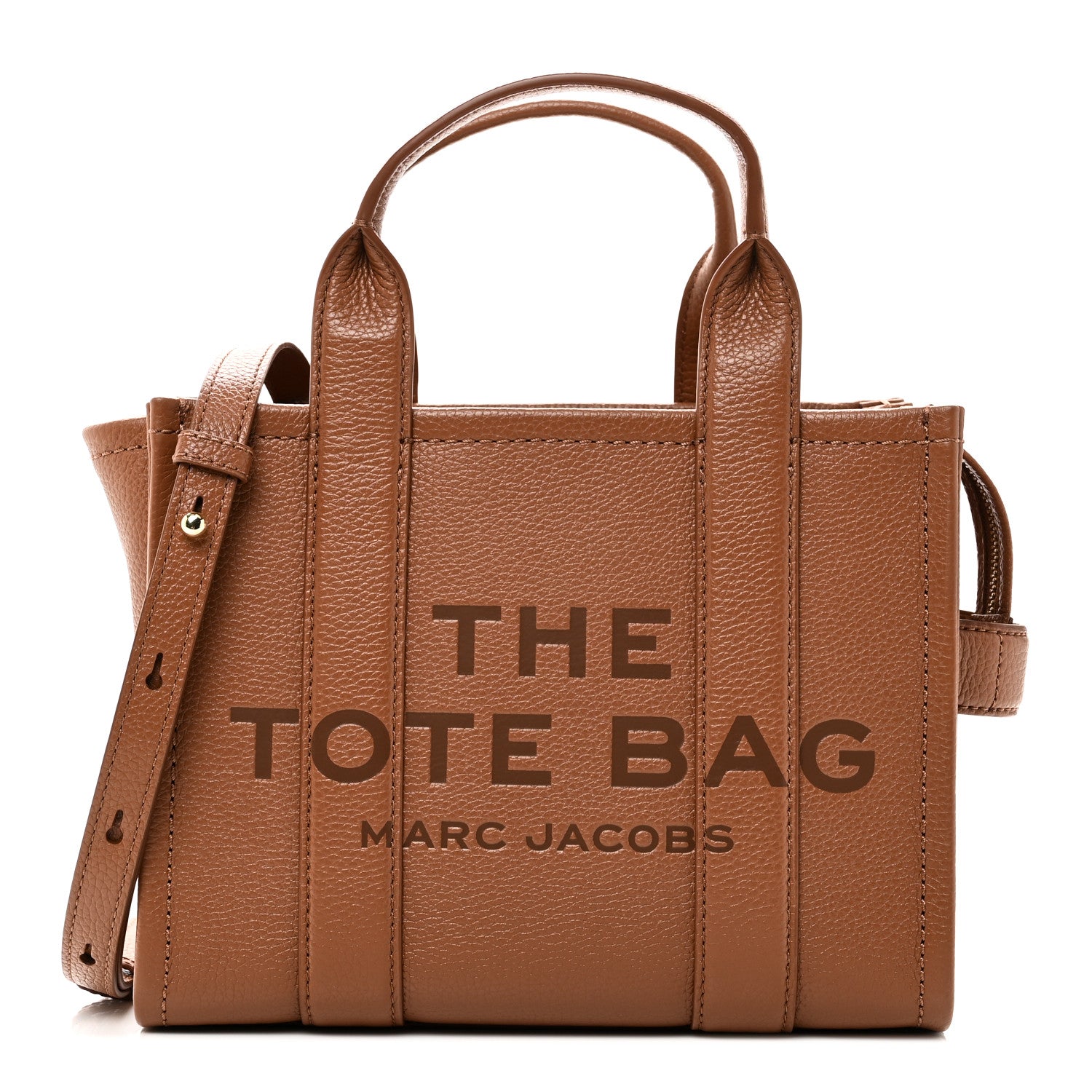 Grained Calfskin Small The Tote Bag Argan Oil