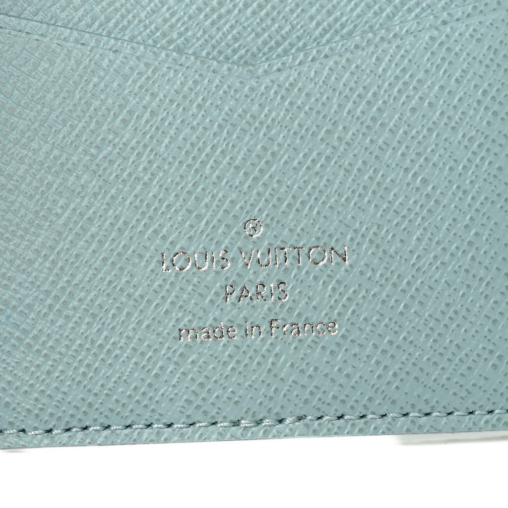 Monogram Aquagarden Pocket Organizer NM Crystal Blue