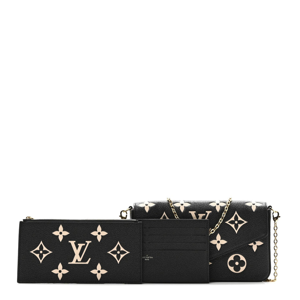 Empreinte Monogram Giant Felicie Pochette Black Beige