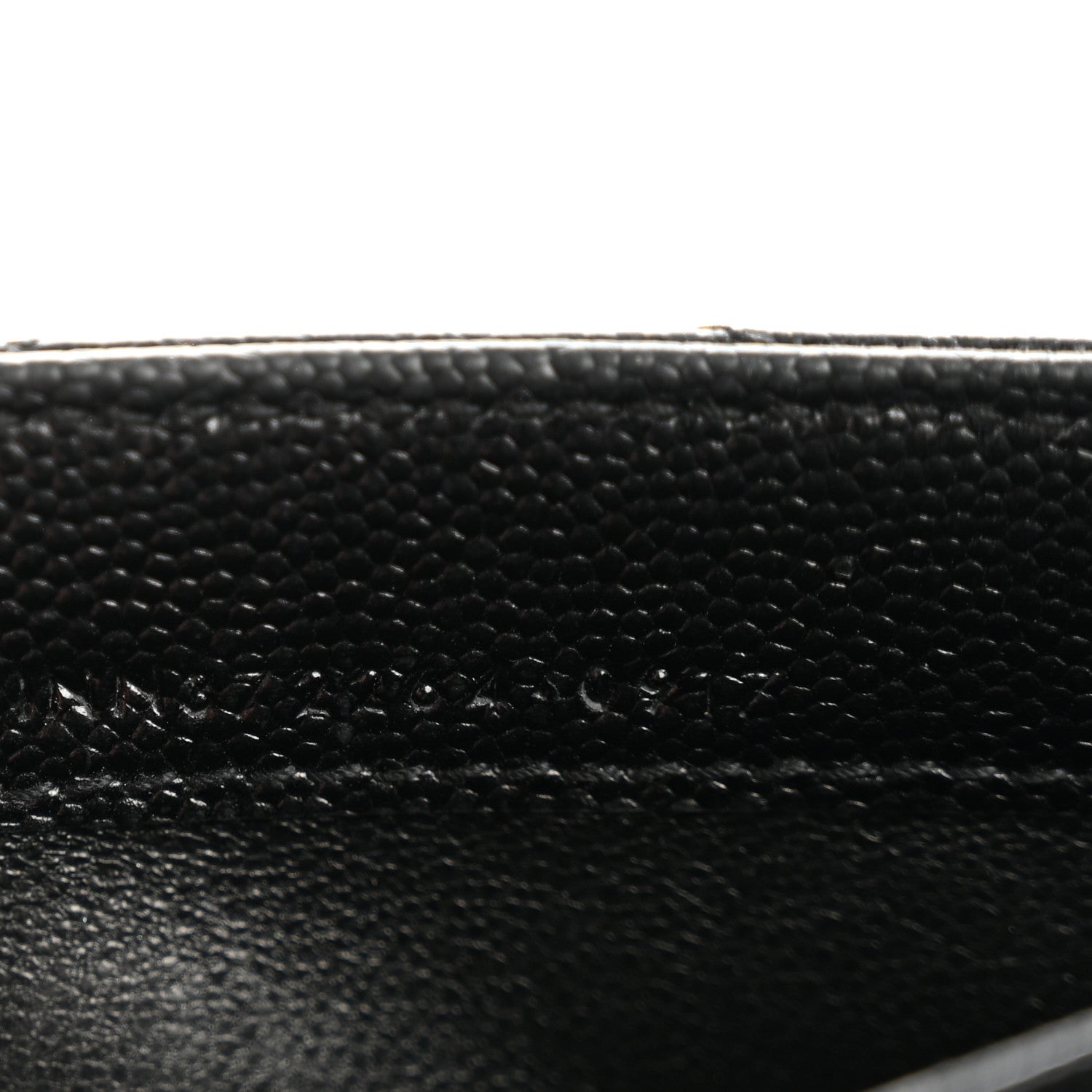 Grain De Poudre Matelasse Chevron Monogram Flap Wallet Black