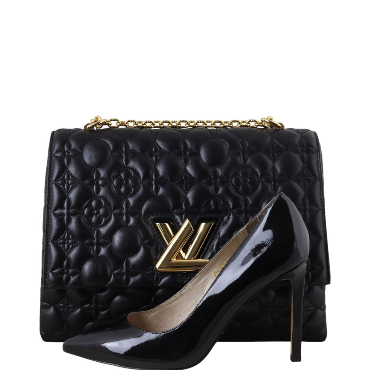 Louis Vuitton Twist Shoulder Bag GM Flowers