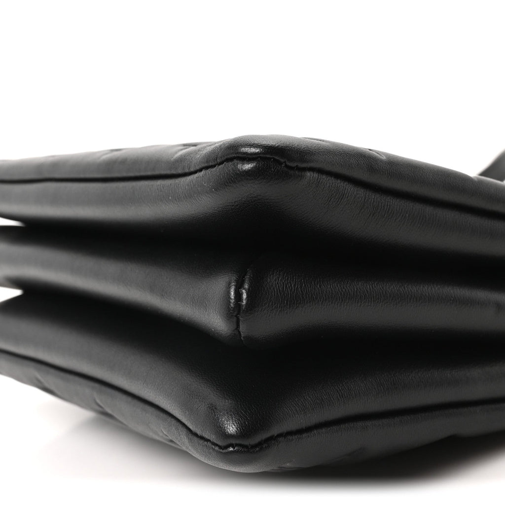 Lambskin Embossed Monogram Coussin BB Black