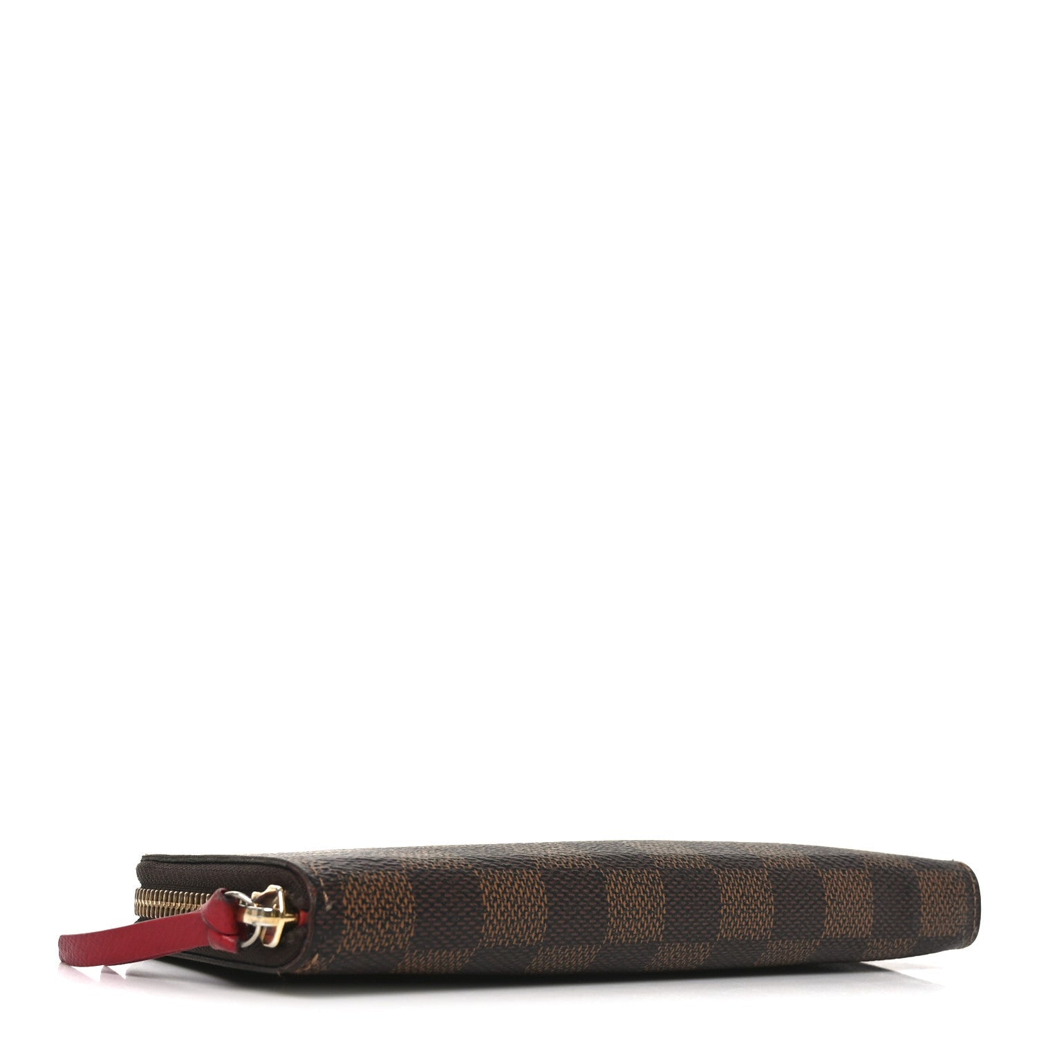 Damier Ebene Clemence Wallet Cherry