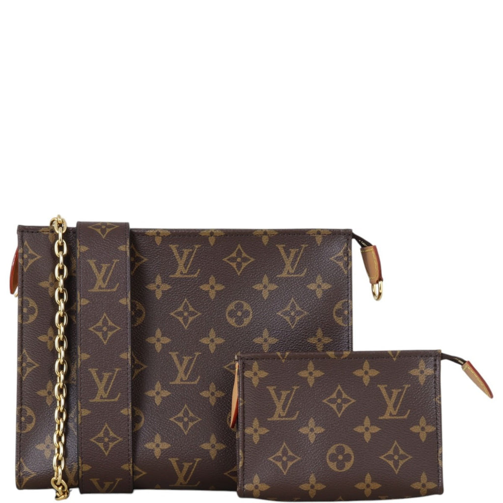 Louis Vuitton Toiletry Pouch On Chain Monogram with Bandouliere Strap