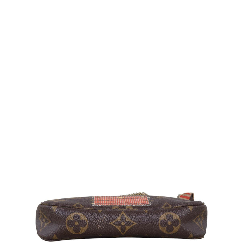Louis Vuitton Mini Pochette Accessoires Monogram Inventuer Trunks & Locks