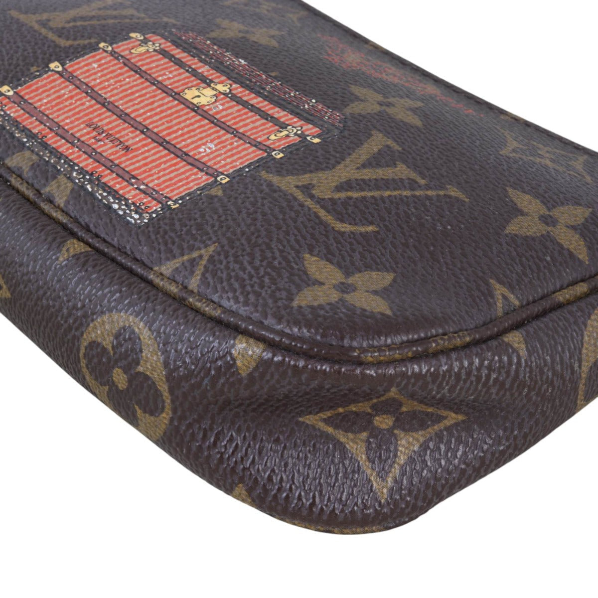 Louis Vuitton Mini Pochette Accessoires Monogram Inventuer Trunks & Locks