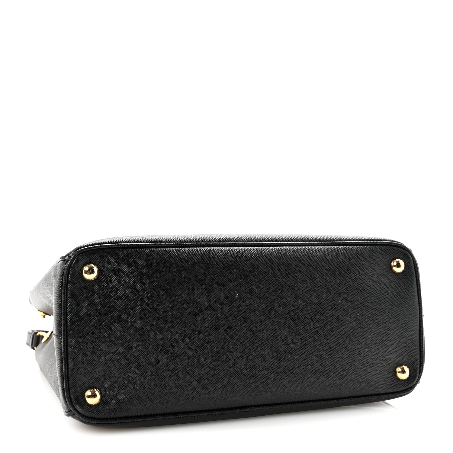Saffiano Lux Large Galleria Double Zip Tote Black