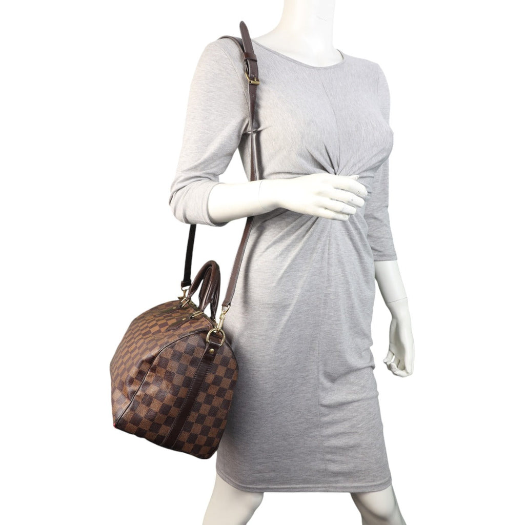 Louis Vuitton Speedy 30 Bandouliere Damier Ebene