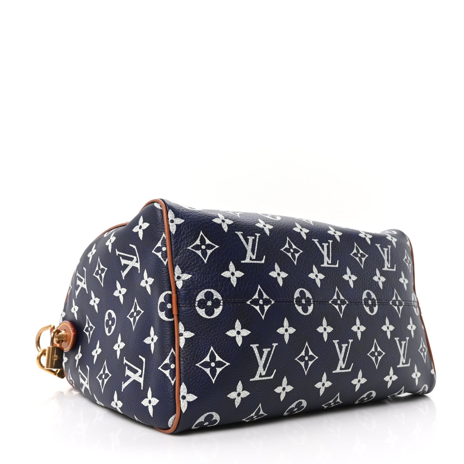 Calfskin Monogram Speedy P9 Bandouliere 30 Indigo
