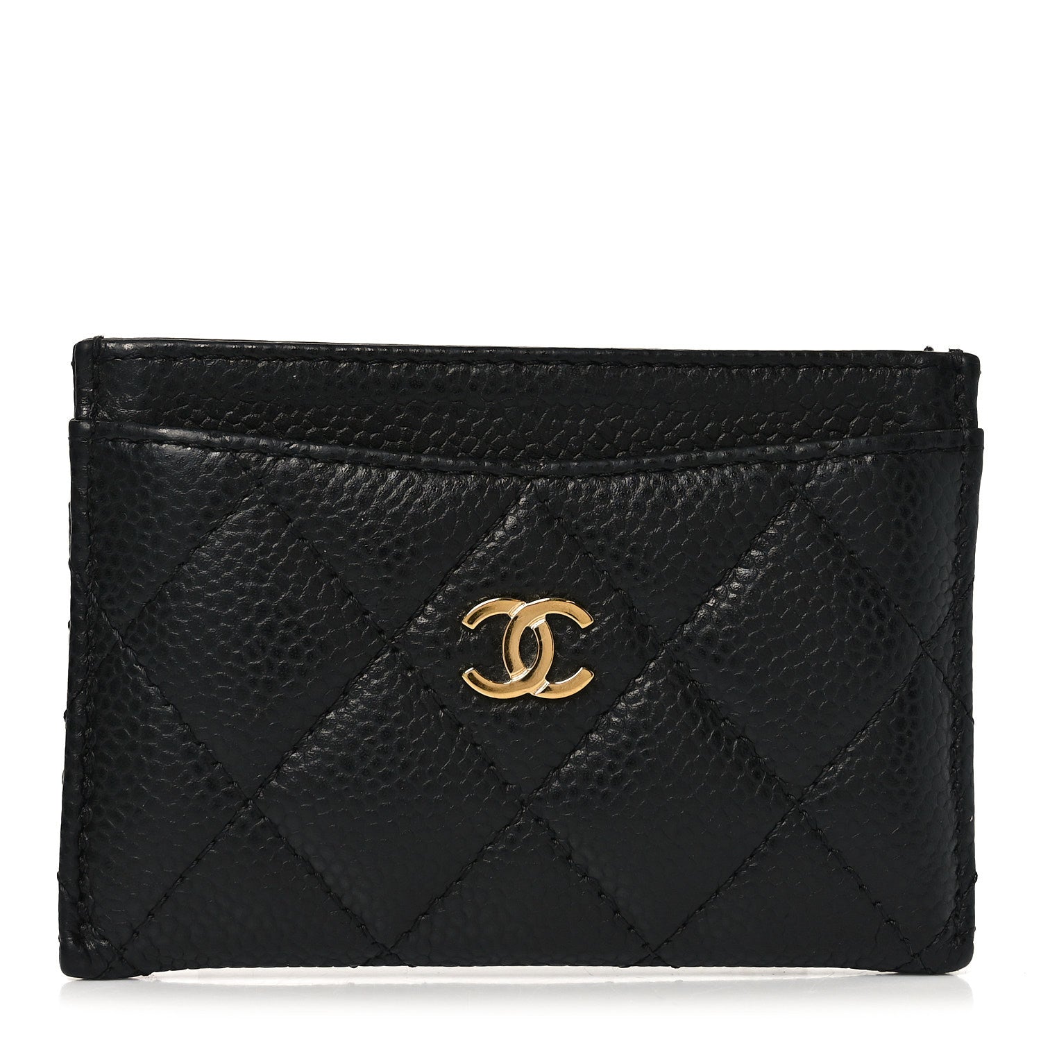 Caviar Quilted  Holder Black