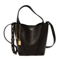Grained Calfskin Small Spin Tote Kohl Brown