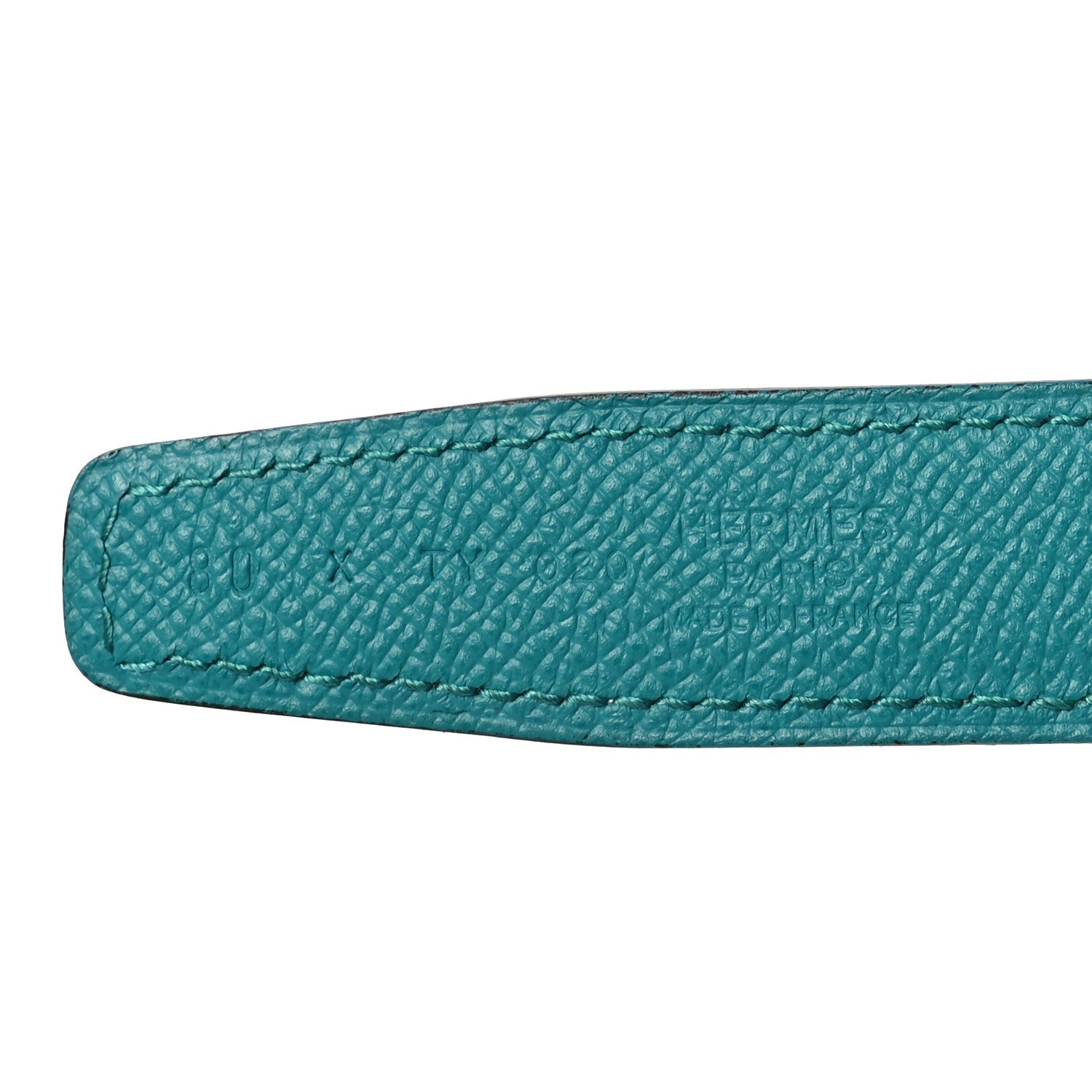 Swift Epsom 24mm Mini Constance H Belt 80 32 Bleu Paon Gold