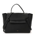 Grained Calfskin Mini Belt Bag Black