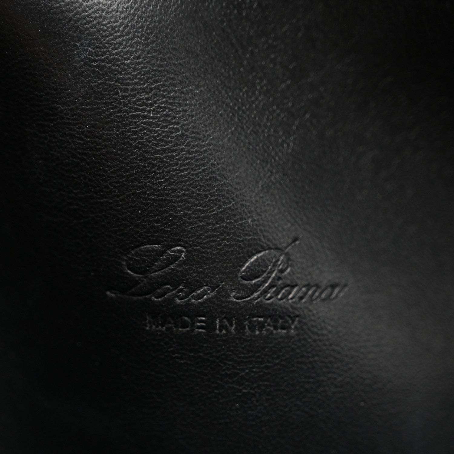 Grained Calfskin L19 Extra Pocket Pouch Black