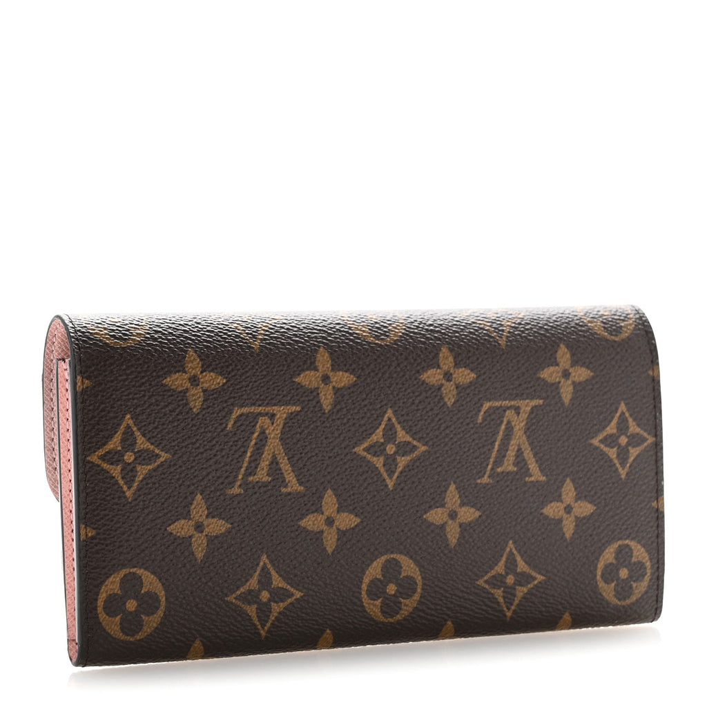 Monogram Emilie Wallet Rose Ballerine