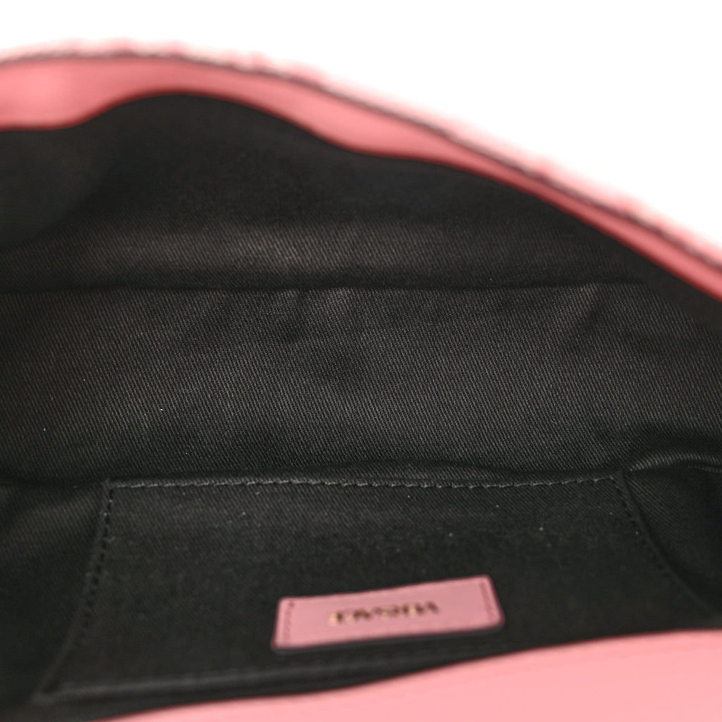 Baroque Jacquard Quilted Small Medusa Shoulder Bag Baby Pink