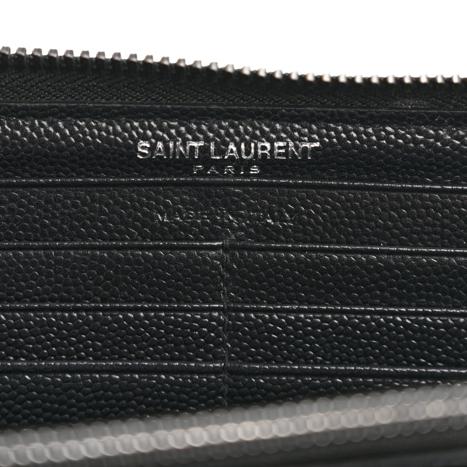 Grain De Poudre Matelasse Chevron Monogram Zip Around Wallet Black Dove White