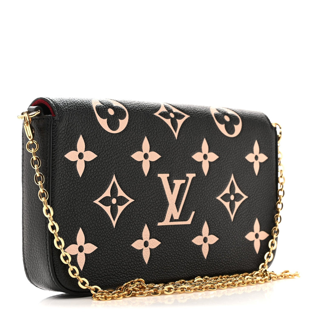 Empreinte Monogram Giant Felicie Pochette Black Beige